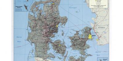International airports in denmark map