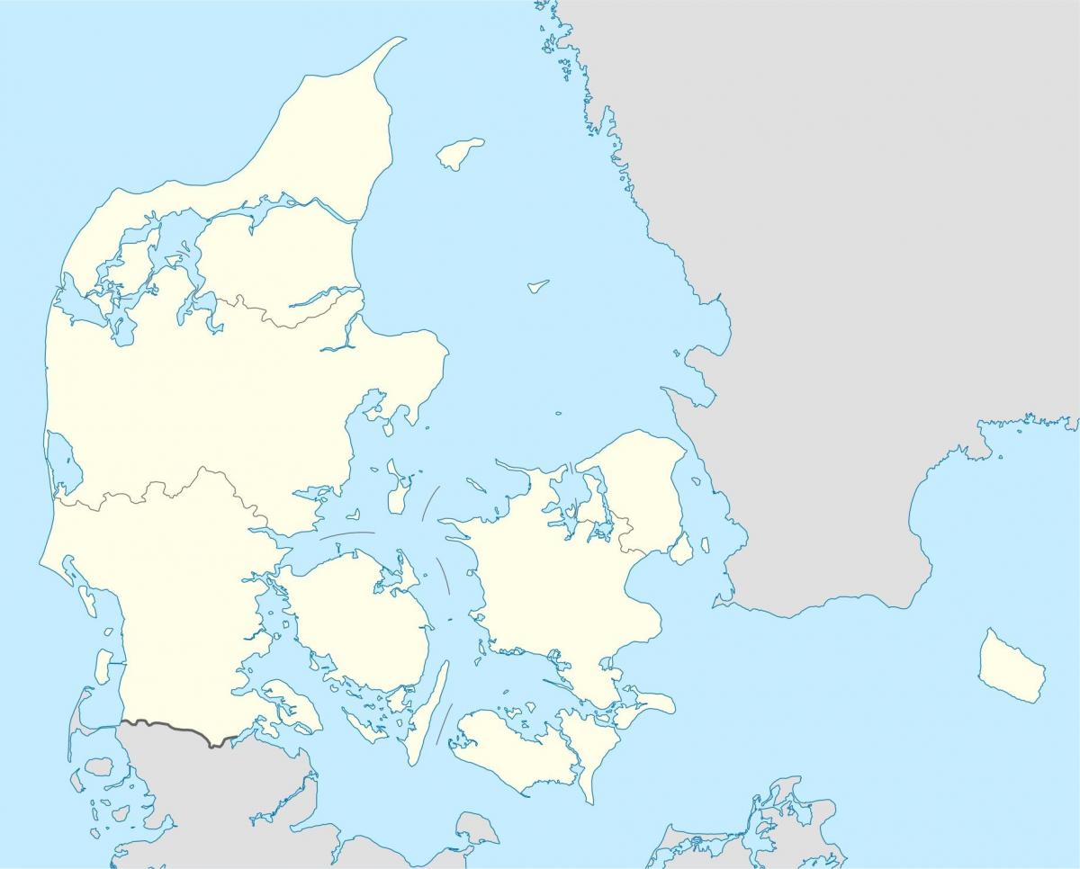 Map of denmark vector