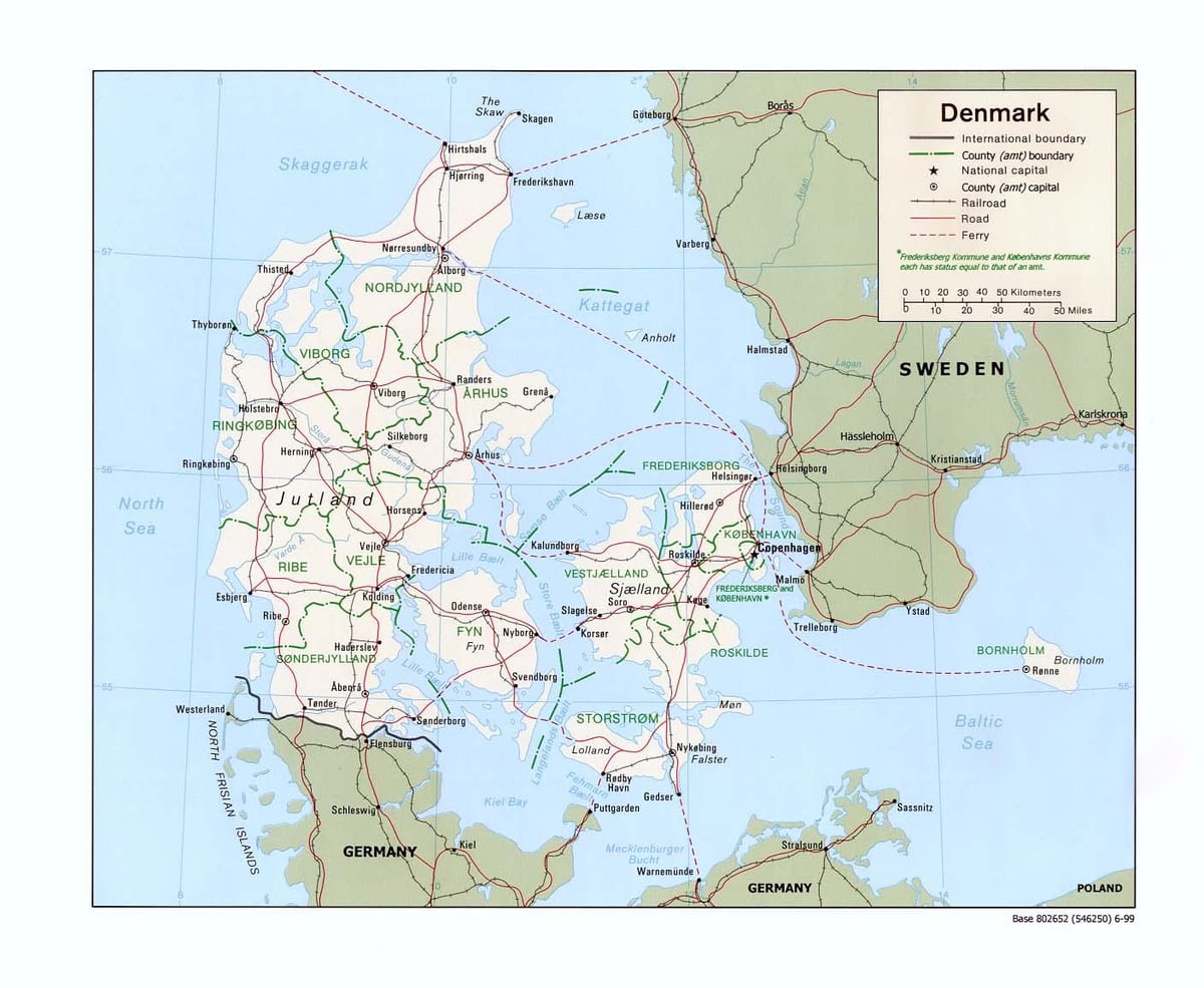 Map of denmark ocean beach holiday park