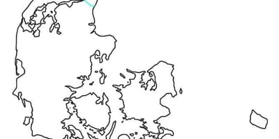 Blank map of denmark
