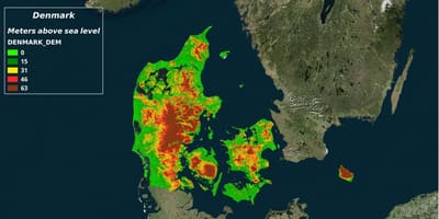Map of denmark climate 