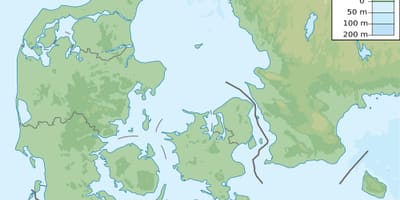 Map of denmark elevation