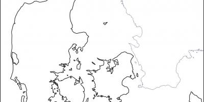 Map of denmark outline