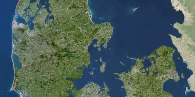 Map of denmark satellite 