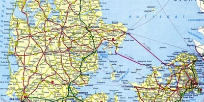 Copenhagen denmark map tourist